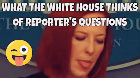 REPORTER TO PSAKI: "Since the President didn't take Questions from us either Today or Yesterday..."