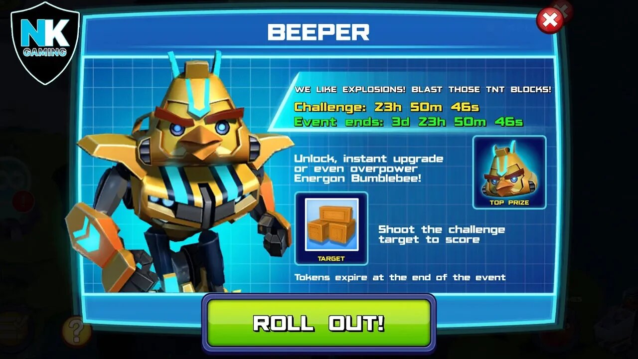 Angry Birds Transformers 2.0 - Beeper - Day 3 - Featuring Nightbird