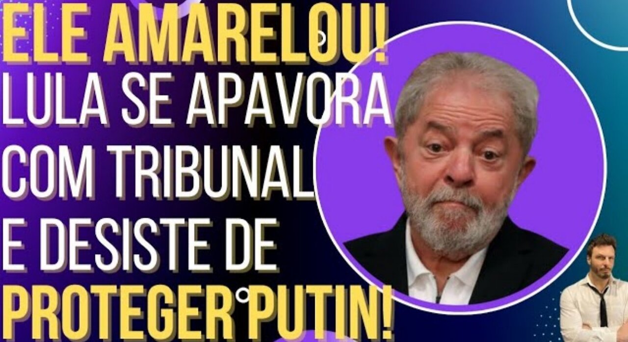 YELLOW: The alcoholic is afraid of the Court and gives up protecting Putin! by OiLuiz