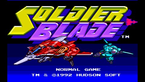 SOLDIER BLADE - (TG-16) - 1/2 - Beat 'em and Cheat 'em!