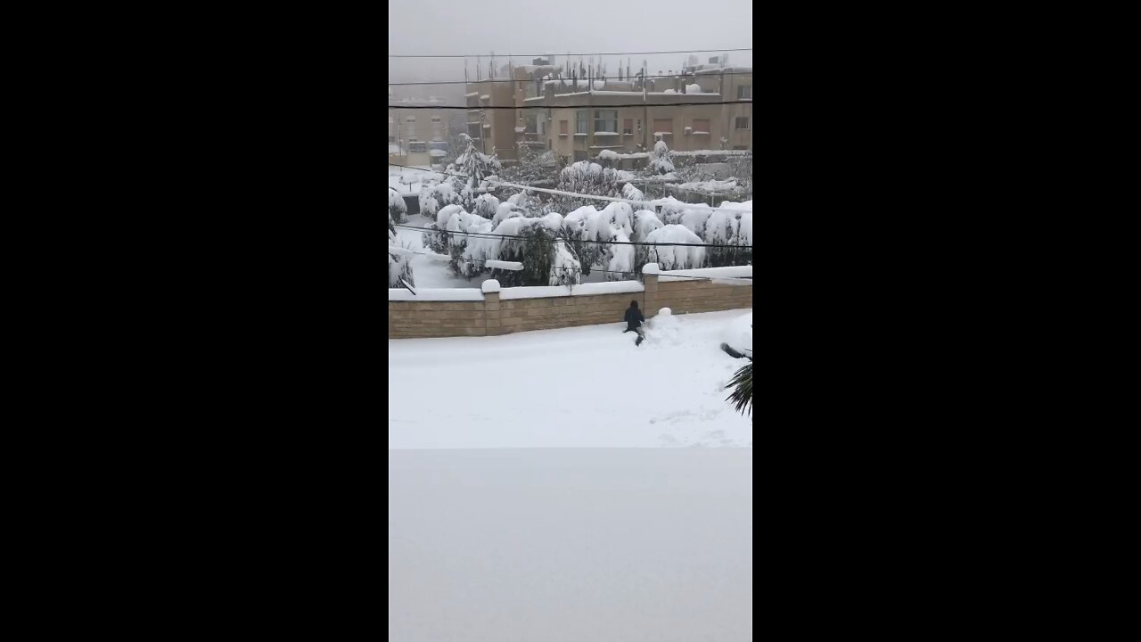 Amman Huge snow storm 2022