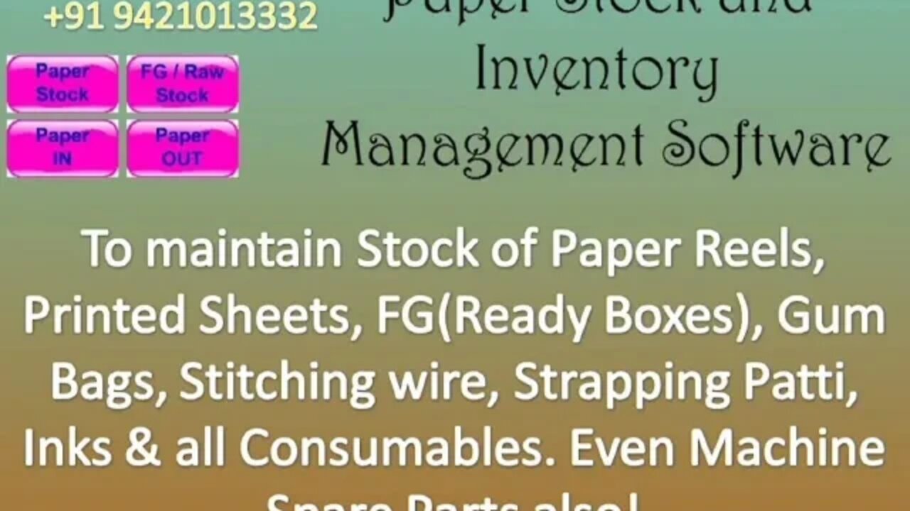 Stock Management for Corrugated Box Manufacturers