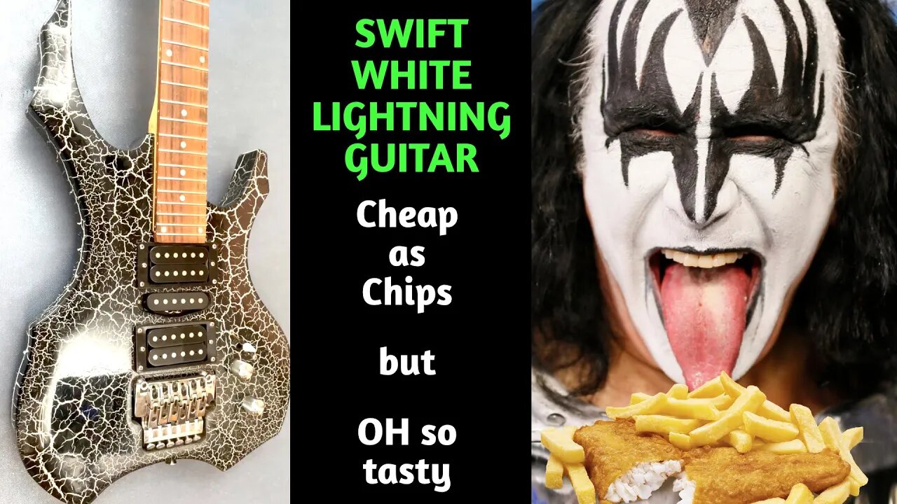 Swift Lightning KISS style guitar mid 80's CHEAP CHEAP CHEAP but GREAT - I love it. One of my Favs.