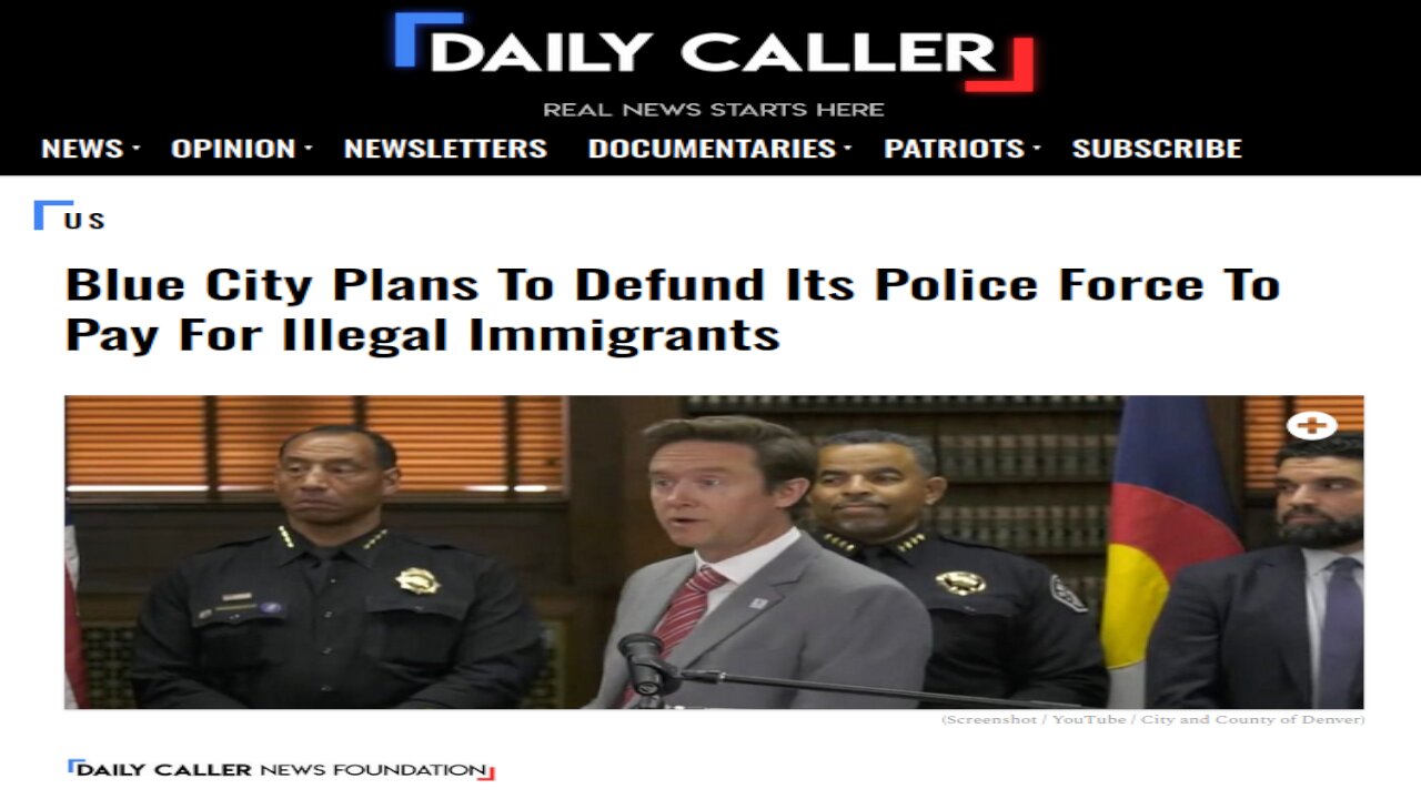 Denver, CO Defunds Police and FireFighters To Pay For ILLEGALS