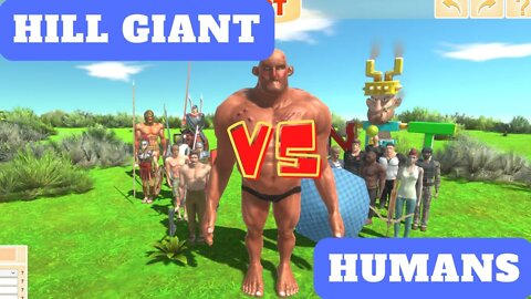 Hill Giant vs Human Units - Animal Revolt Battle Simulator