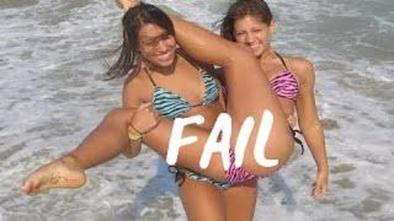 Girls funny fails moments