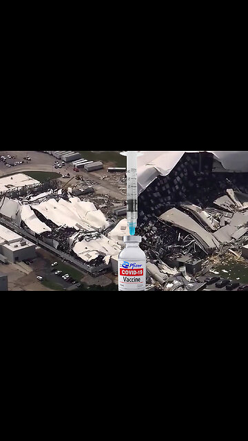 Pfizer warehouse in NC used to store COVID19 mRNA Vaccines DESTROYED by Tornado! 💉🌪️