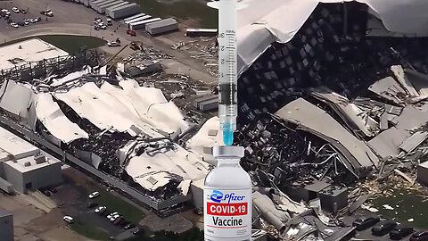 Pfizer warehouse in NC used to store COVID19 mRNA Vaccines DESTROYED by Tornado! 💉🌪️