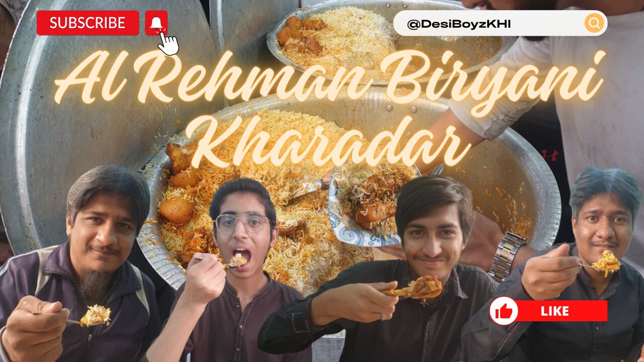 Al Rehman Biryani | Famous Chicken Biryani Kharadar | @DesiBozkhi