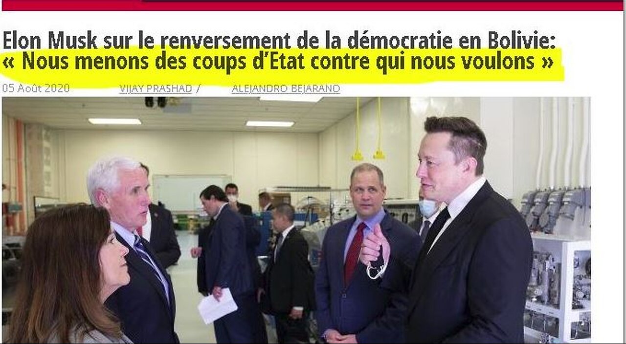 Manipulations médiatiques à Kherson, Coup d'Etat en Bolivie pour le lithium, Loi C11, et Loi Avia