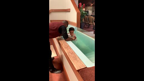 Kid cries during baptism fail