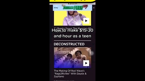 How To Make $15 to $30 hour As A Teen#money!!