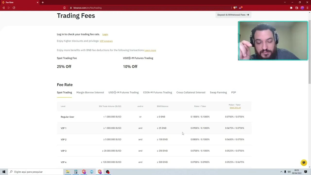 TAXAS NA BINANCE - Quanto vou pagar nos meus TRADES e nos SAQUES? Dica de como pagar menos