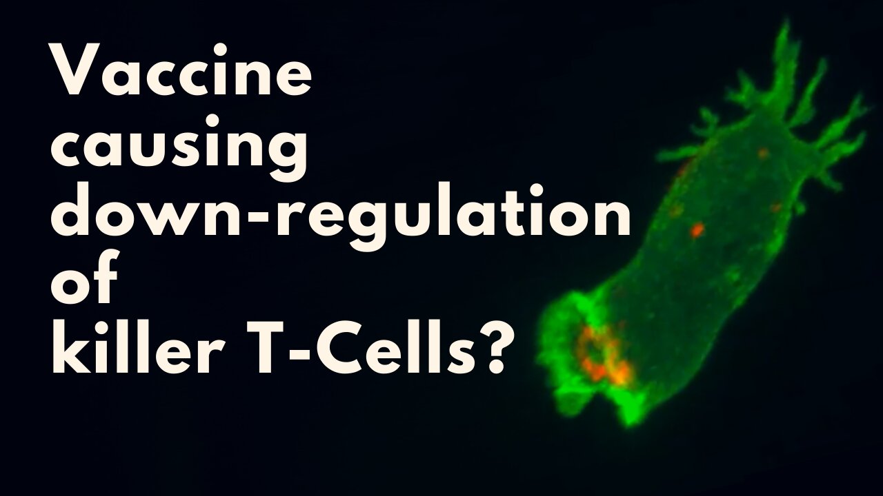 Is the vaccine down-regulating the killer T-cells?