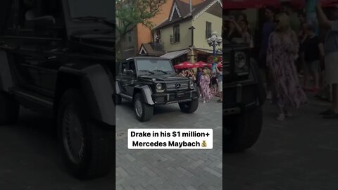 Drake in his $1 million+ mercedes maybach #shorts #viral