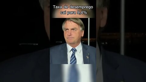 Bolsonaro fala das boas notícias do Brasil. Desemprego em queda, economia em alta