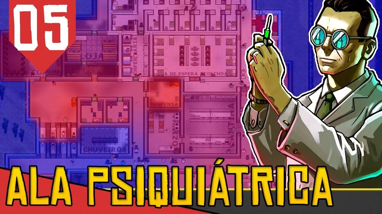 Aumentei a Temperatura do INFERNO - Prison Architect Psychic Ward #05 [Gameplay Português PT-BR]