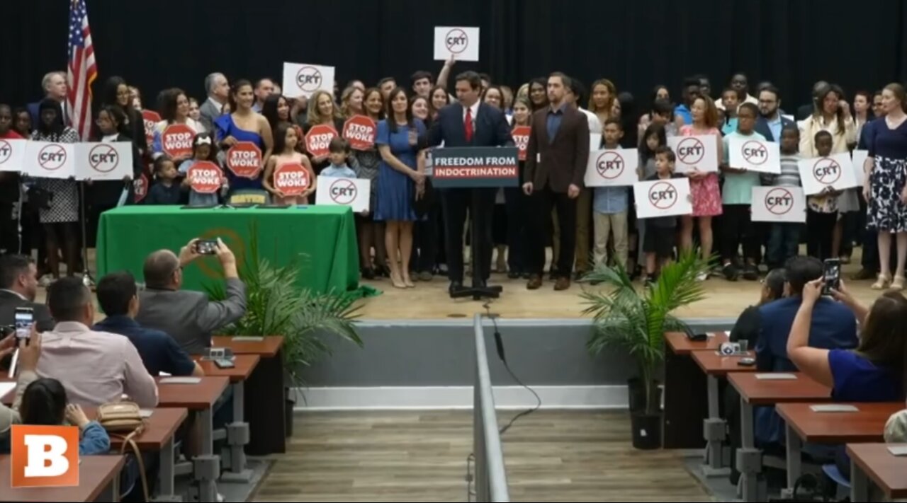 MOMENTS AGO: FL Gov. DeSantis Signing Anti-CRT Legislation...