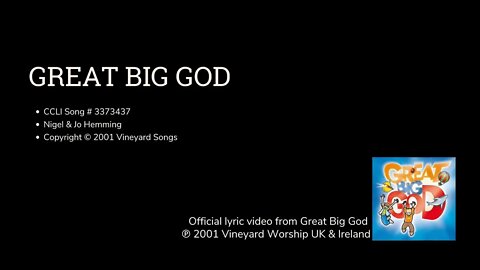 GreatBigGod {VineyardLyricVideo}