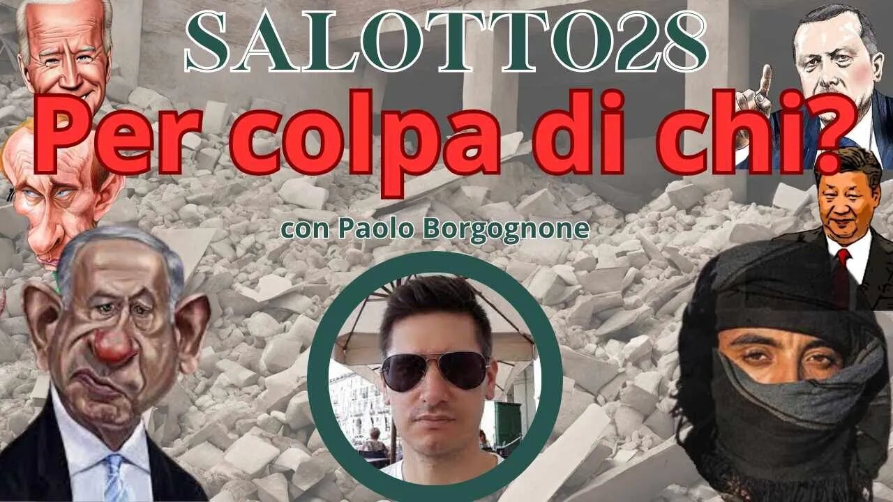 Salotto28 PER COLPA DI CHI? Con PAOLO BORGOGNONE. #hamasattack #israel #storico