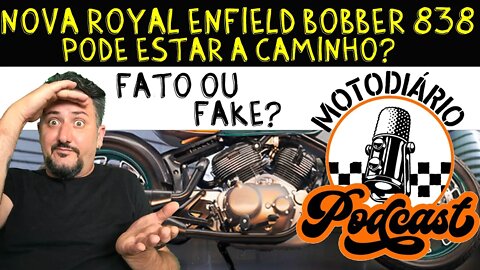 Nova BOBBER 838 Royal Enfield com motor em V pode estar a caminho: FATO ou FAKE?