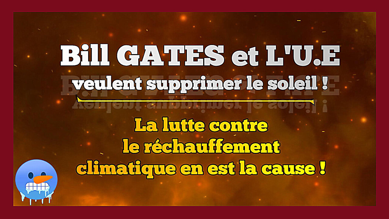 Supprimer le rayonnement solaire, pour refroidir la Terre !!! Réchauffement climatique oblige...(Hd 1080) Voir descriptif.