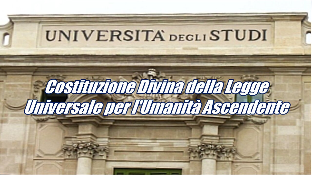 Costituzione Divina della Legge Universale per l'Umanità Ascendente