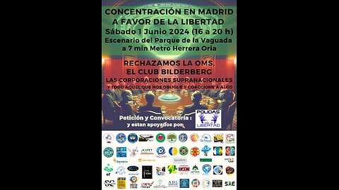 CONCENTRACION EN MADRID SABADO 1 JUNIO 2024