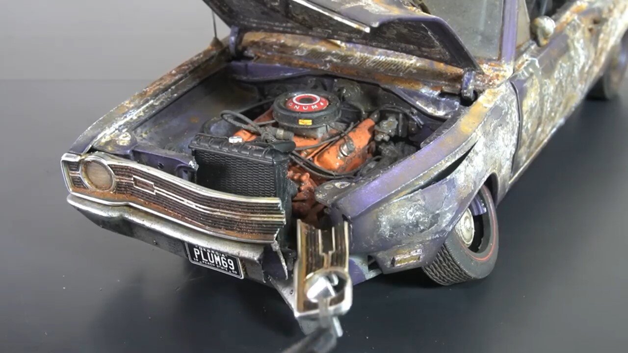 Restoration Dodge Dart GTS 440 1969 - Abandoned Model Car