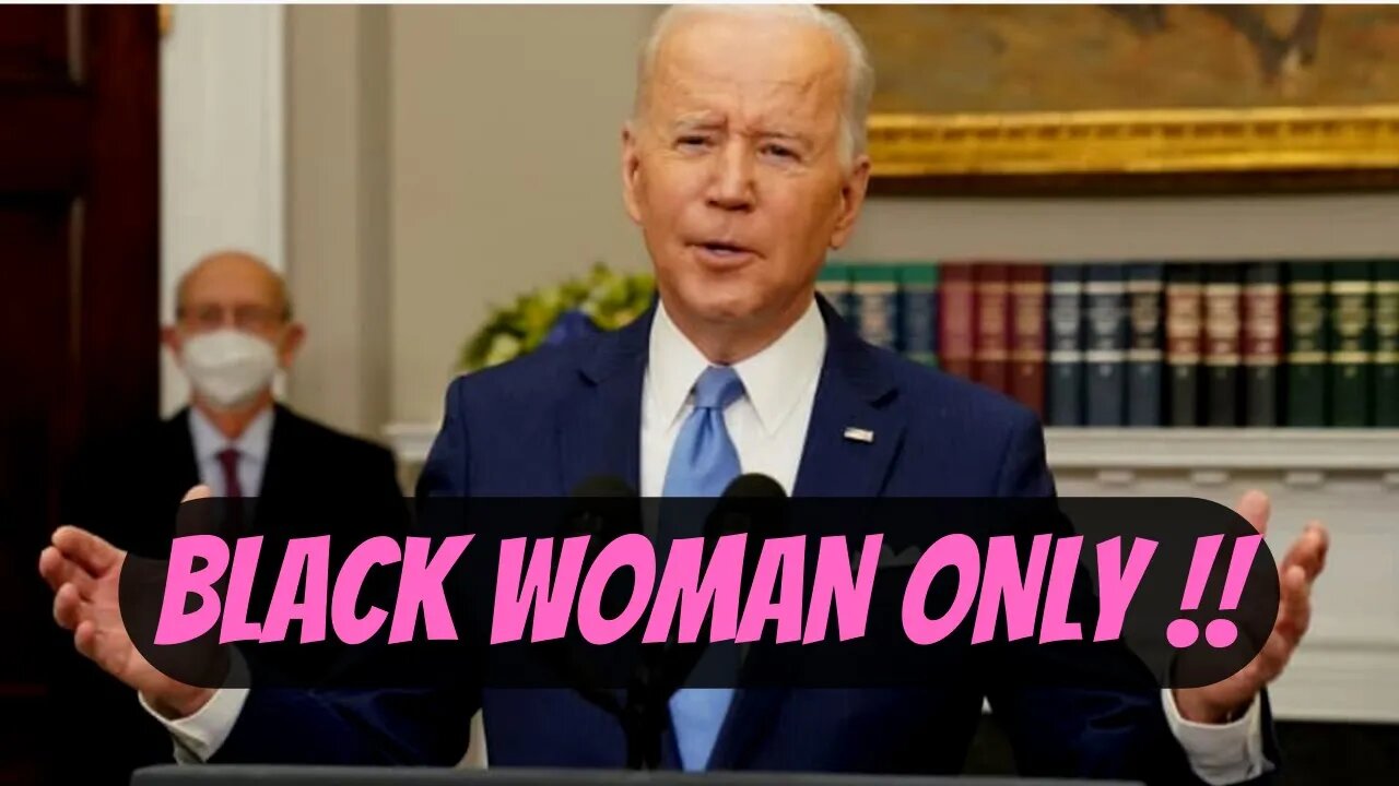 Joe Biden Won't Consider Any Person for Supreme Court Unless She’s a Black Woman.