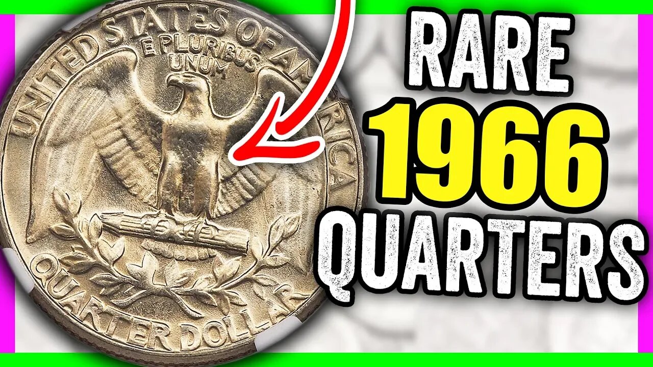 RARE 1966 WASHINGTON QUARTERS WORTH MONEY - VALUABLE COINS TO LOOK FOR!!