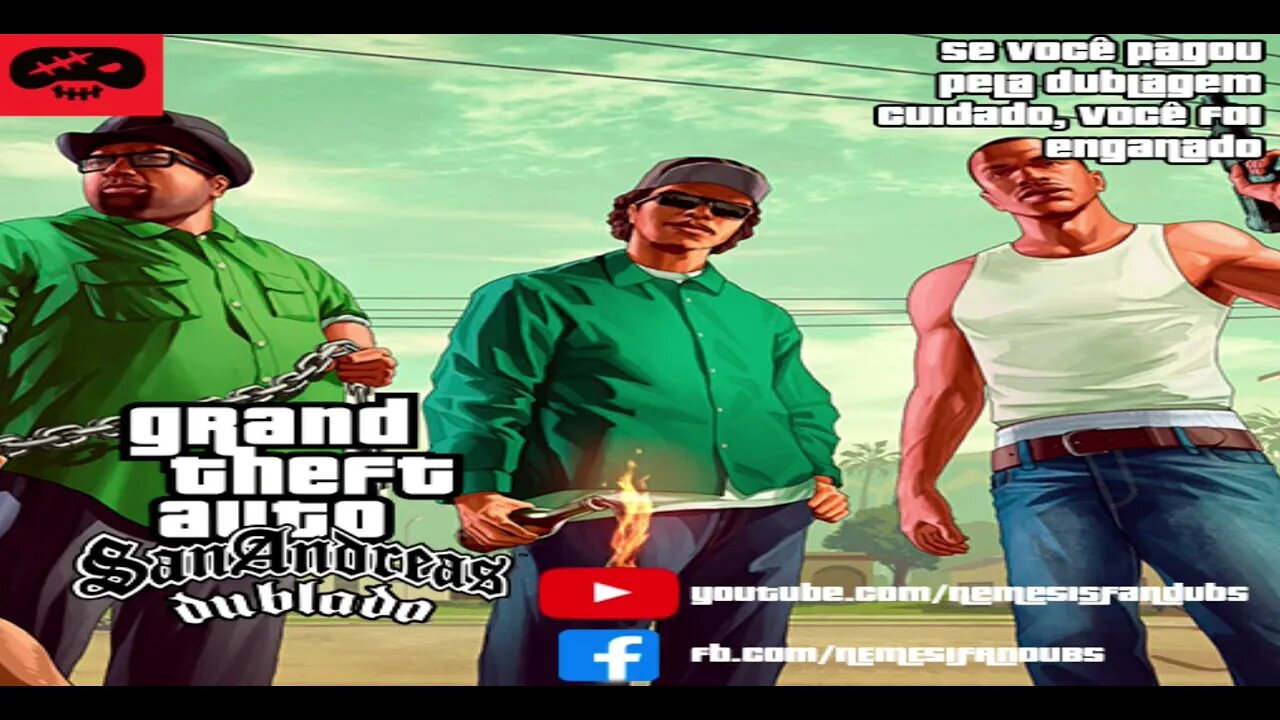 GTA SA - PRIMEIRA CUTSCENE DUBLADA (DOWNLOAD NA DESCRIÇÃO)