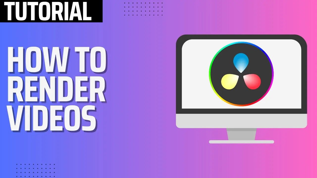 How to Render and Save video in DaVinci Resolve 18