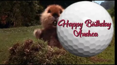 Happy birthday Andrea! Caddyshack Style!