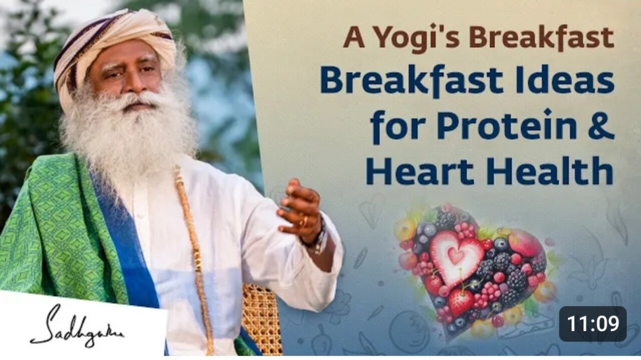 Yogi's Breakfast for HealthfulLiving | Breakfast Ideas for Protein & Heart Health | Sadhguru