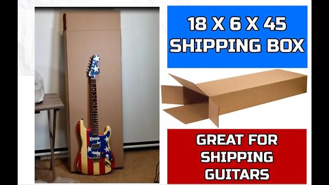 18 X 6 X 45 Shipping Box - Great for Shipping Guitars