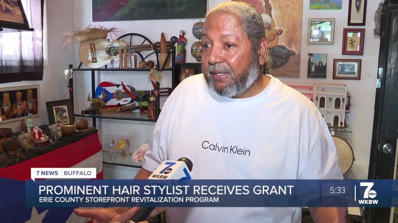 Prominent hair stylist in Hispanic Heritage District in Buffalo receives grant from Erie County