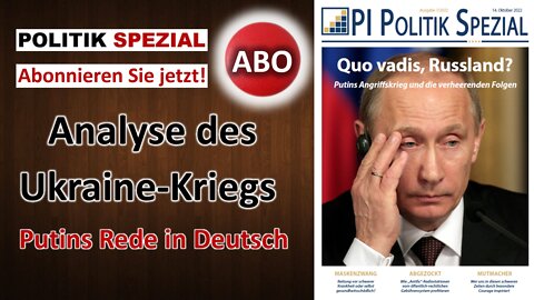 Abonnieren Sie unser Magazin "PI Politik Spezial" | Titelthema: Quo vadis, Russland?