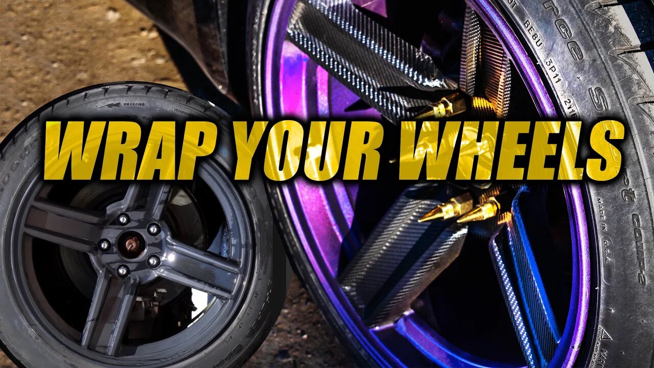 How To Vinyl Wrap a FULL Wheel / Rim (CHEAP!)