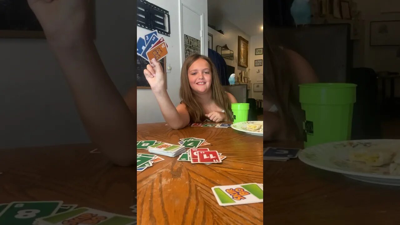 Playing Skip-Bo with my Daughter and Flock #mydaughter #dadlife #birdlife