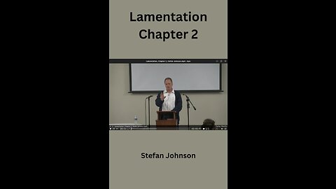 Lamentation, Chapter 2, Stefan Johnson