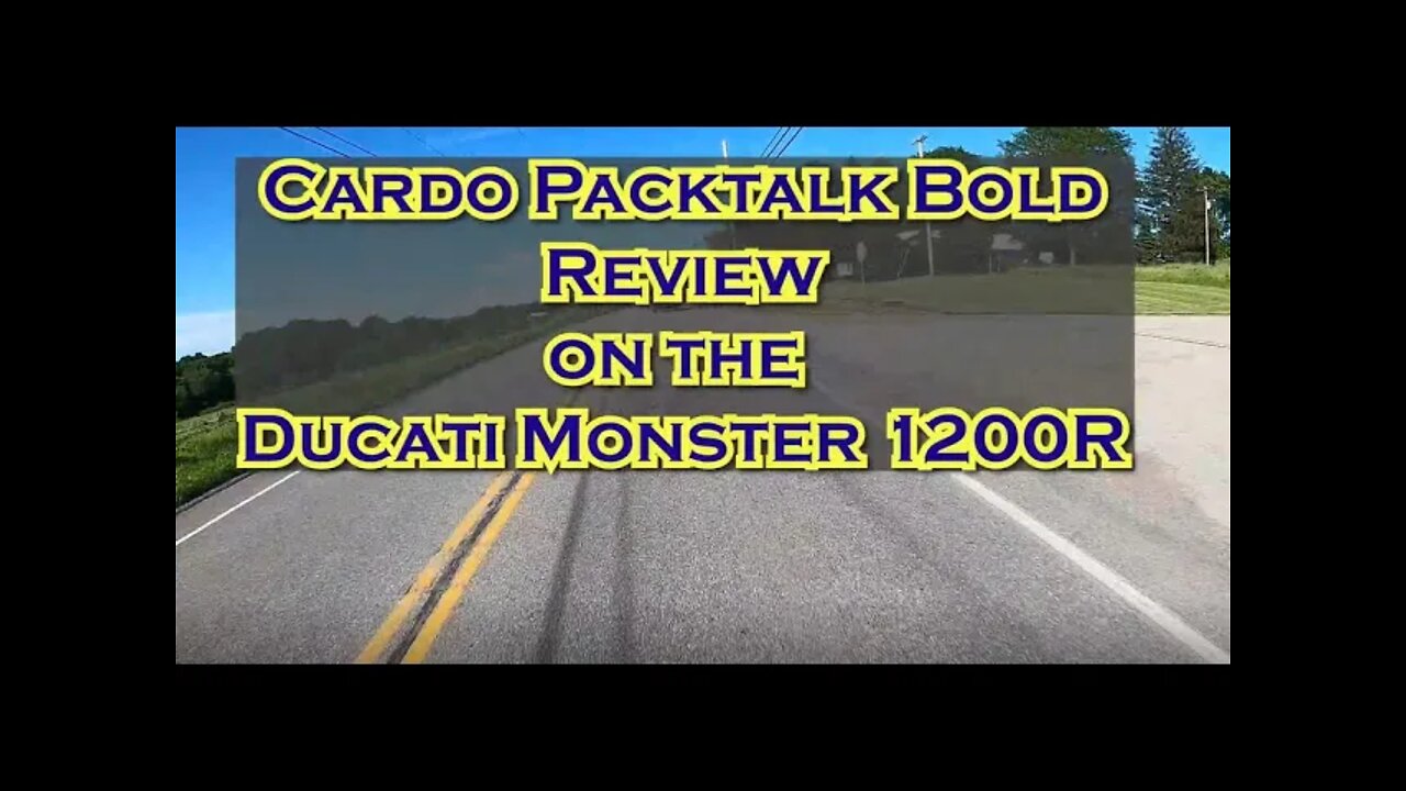 Cardo Packtalk Bold Review on the Ducati Monster 1200R