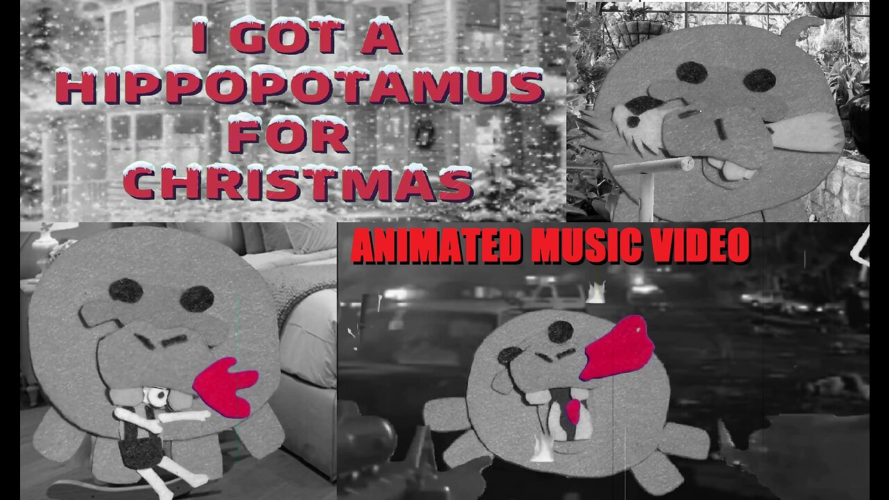 I Got a Hippopotamus For Christmas | Music Video | Animated Short