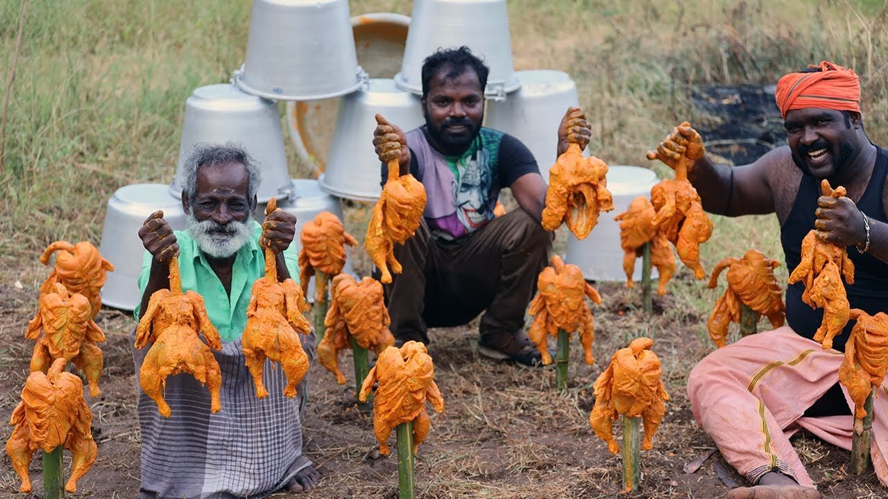 Delicious Bucket chicken cooking | Village Food Factory