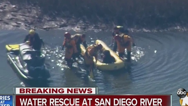 Man wanted on warrants flees to San Diego River