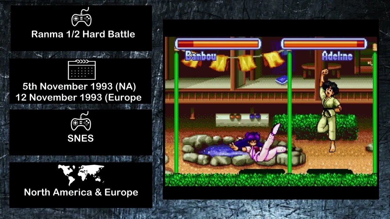 Console Fighting Games of 1993 - Ranma 1/2 Hard Battle