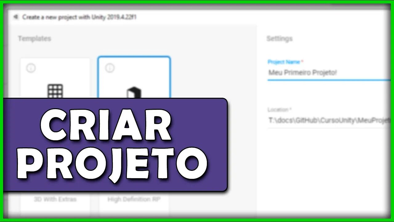 Como criar um projeto na Unity? | Passo a passo de como criar seu primeiro projeto