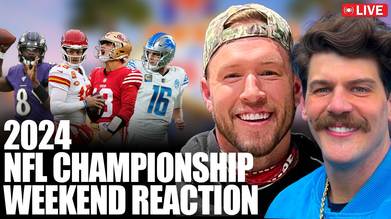 Taylor Lewan, Will Compton & Delanie Walker 2024 Conference Championship Live Reaction