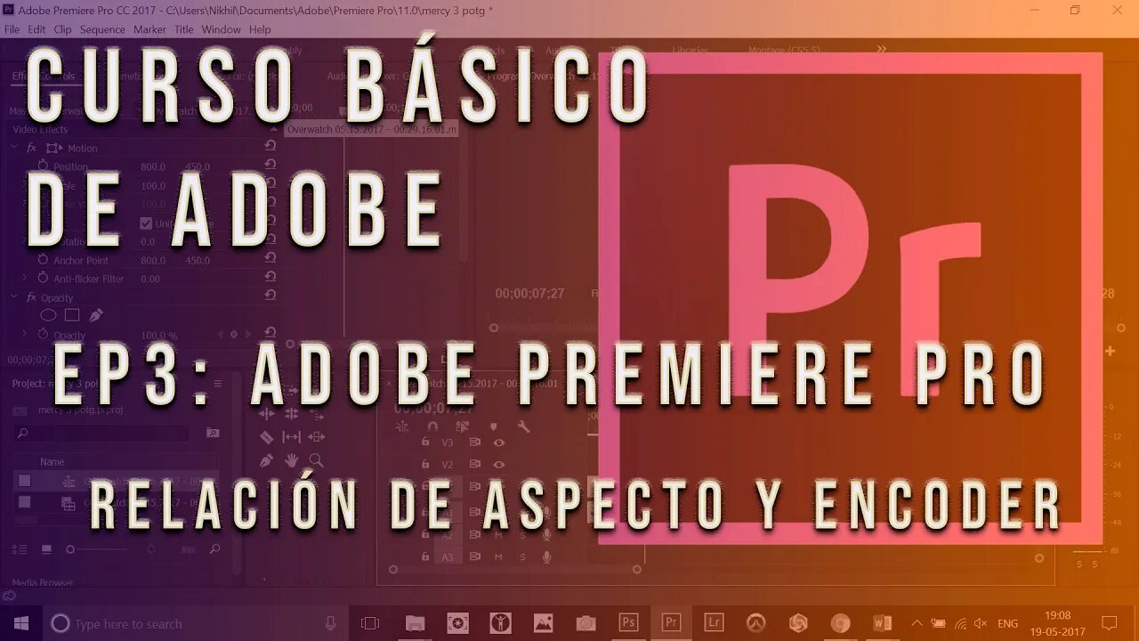 Curso básico del paquete de Adobe. Ep. 3 : Relación de aspecto y que puedo importar a Premiere pro