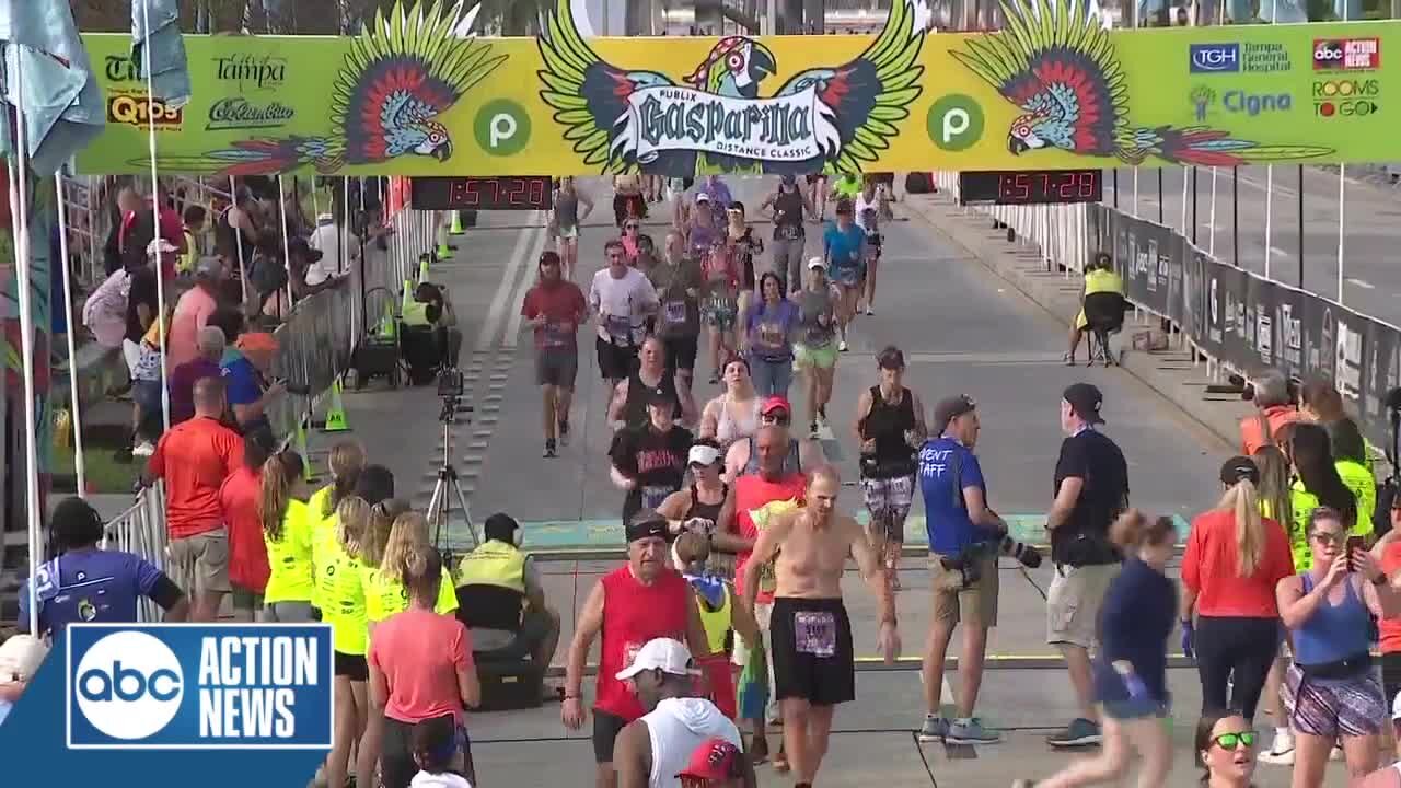 1:55 – 2:00 Saturday | Publix Gasparilla Distance Classic Finish Line